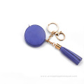 Keyring PU Leather Tape Measure with Tassel